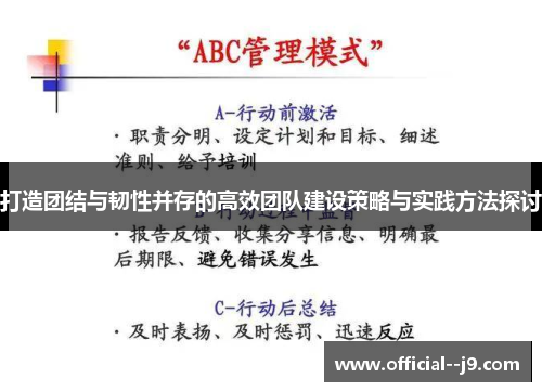 打造团结与韧性并存的高效团队建设策略与实践方法探讨